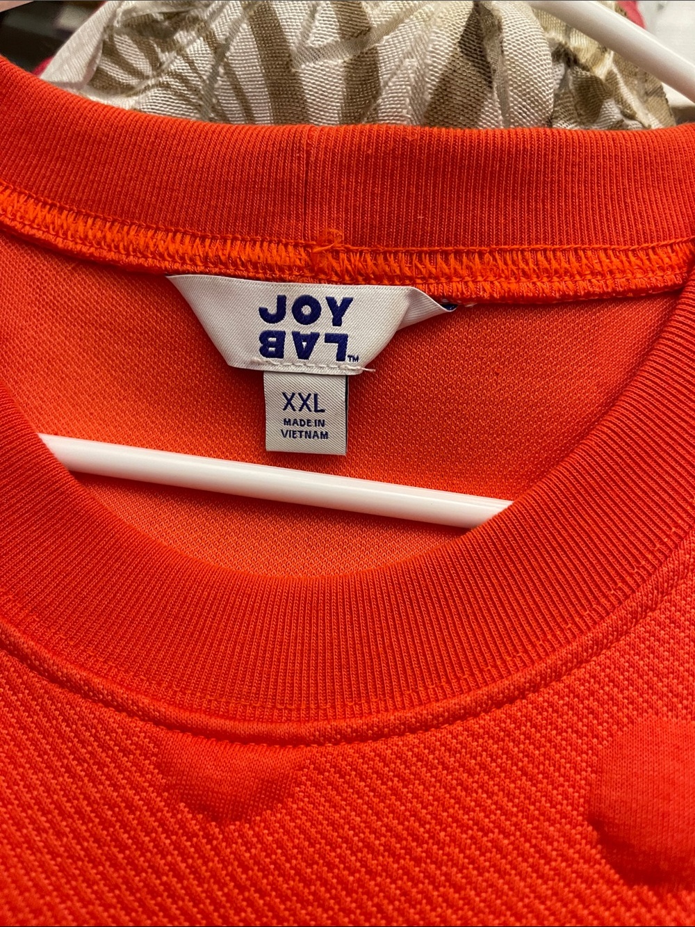 JoyLab Bright Red Textured Dot Crewneck Sweater - Picture 6 of 6
